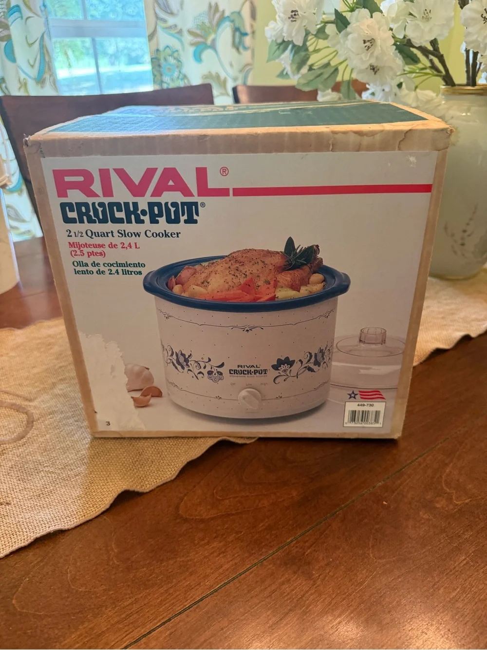 Crock-Pot 2.5 Quart Slow Cooker - Blue Floral